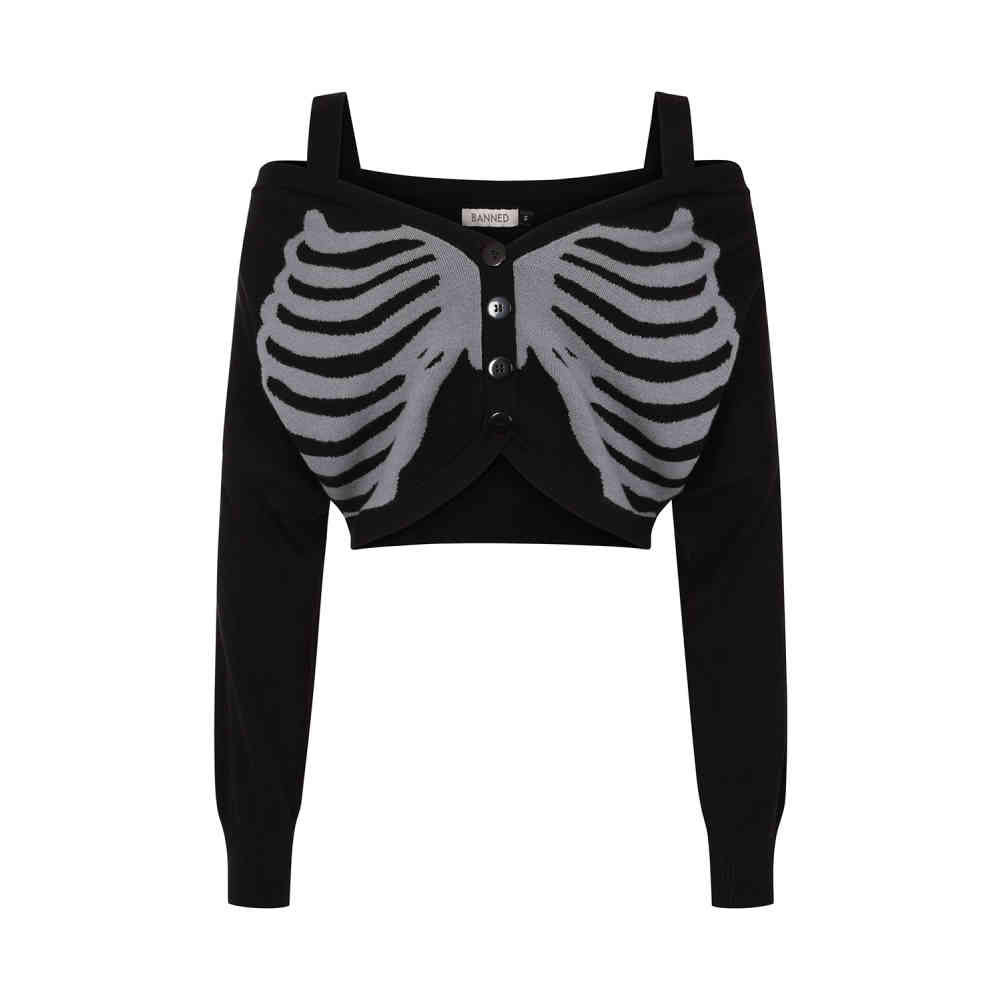 Banned - Ligeia Knitted Cardigan - Noir